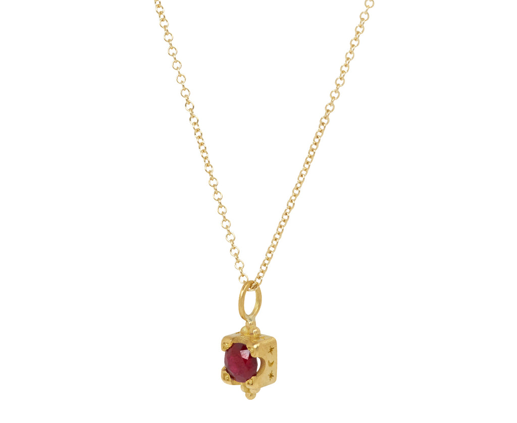Ruby Little Vessel Pendant Necklace