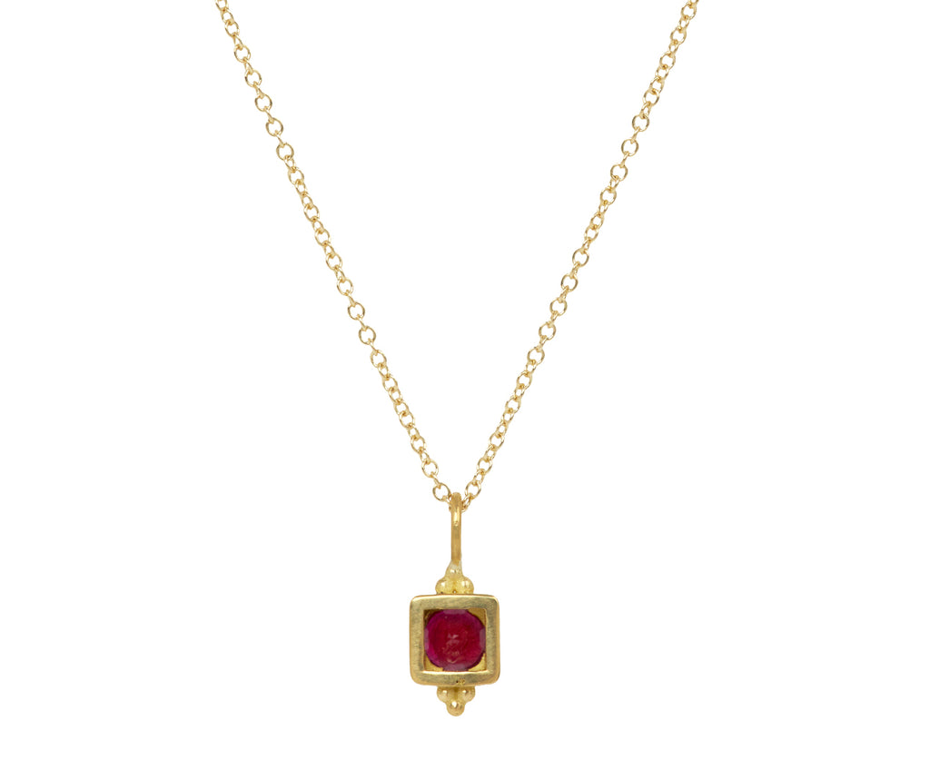 Ruby Little Vessel Pendant Necklace