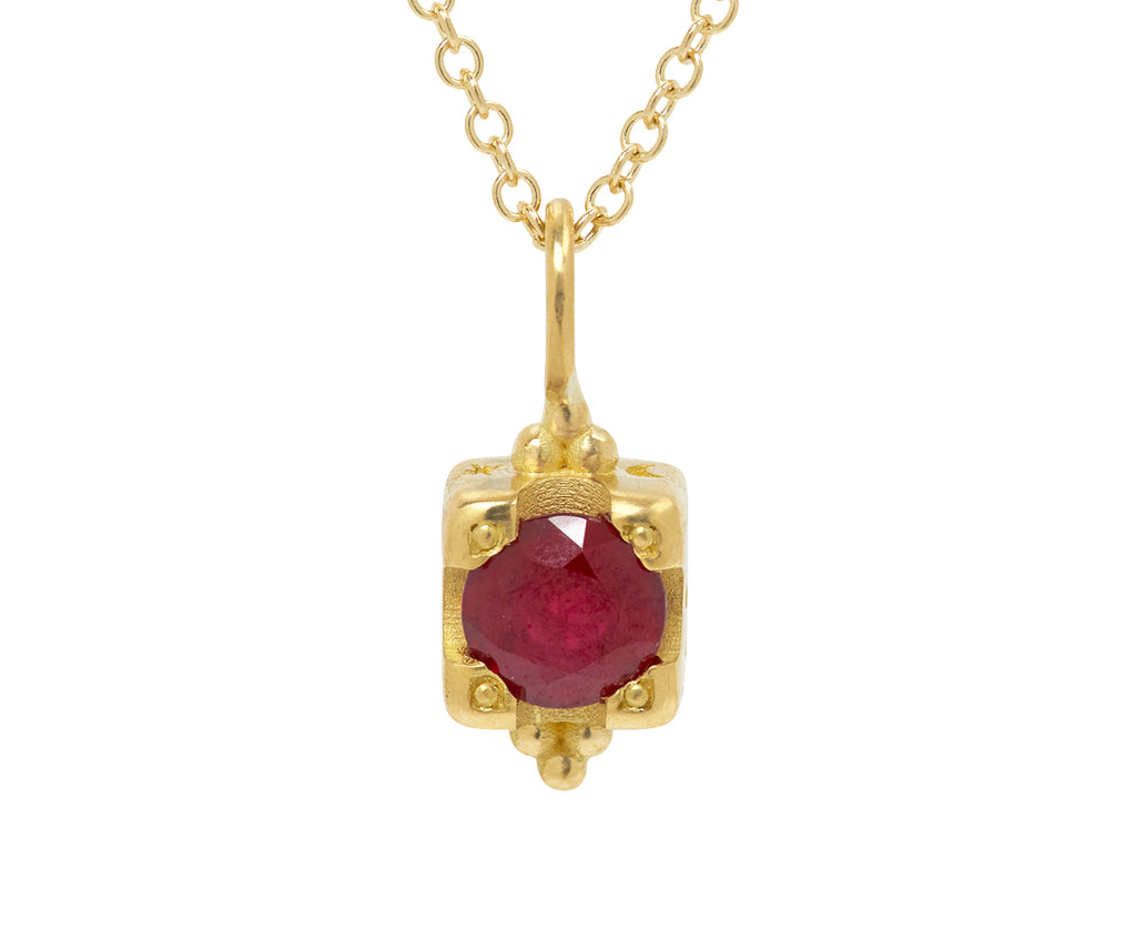 Ruby Little Vessel Pendant Necklace