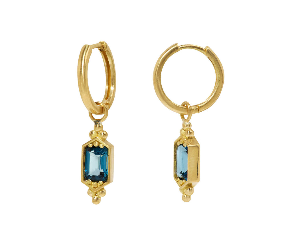 Blue Topaz Pithos Earrings