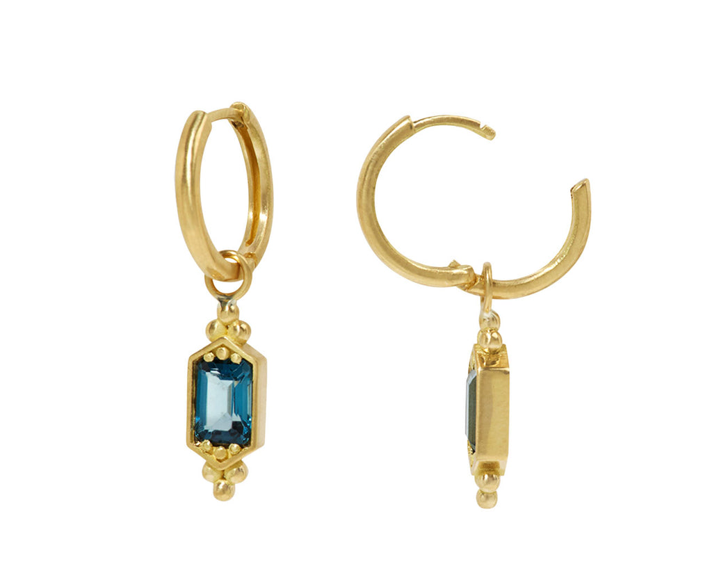 Blue Topaz Pithos Earrings