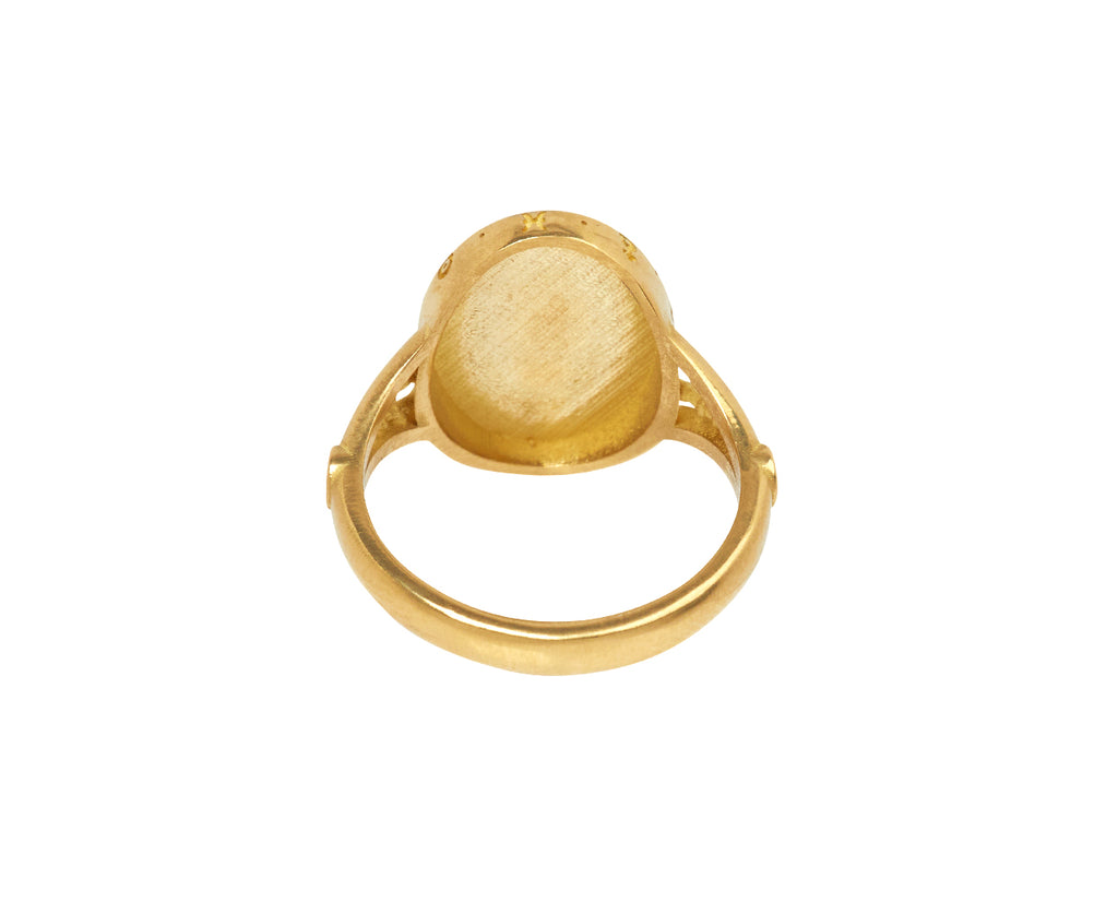 Flat Oracle Signet Ring