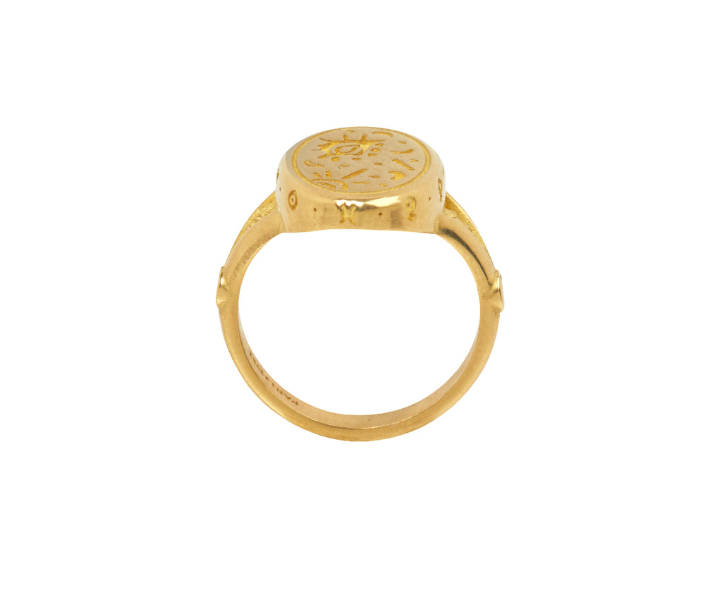 Flat Oracle Signet Ring