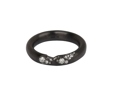 Blackened Quarter Diamond Band