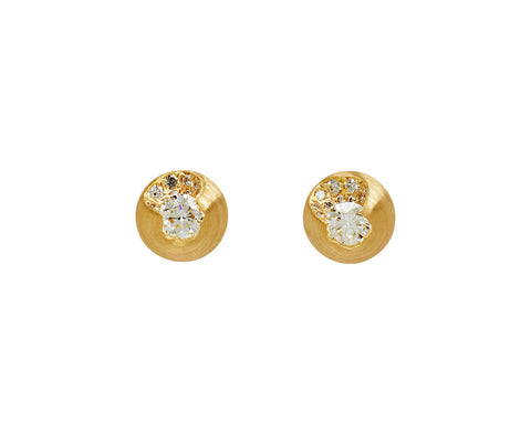 Diamond Flottee Stud Earrings