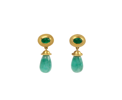 Emerald Alabastra Dangle Earring