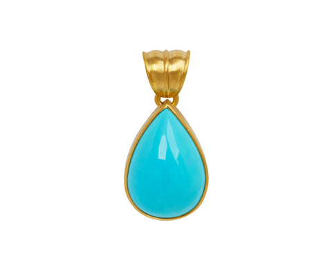 Turquoise Teardrop Pendant ONLY