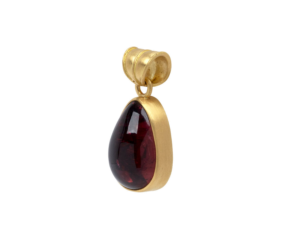 Medium Pink Tourmaline Tear Pendant ONLY