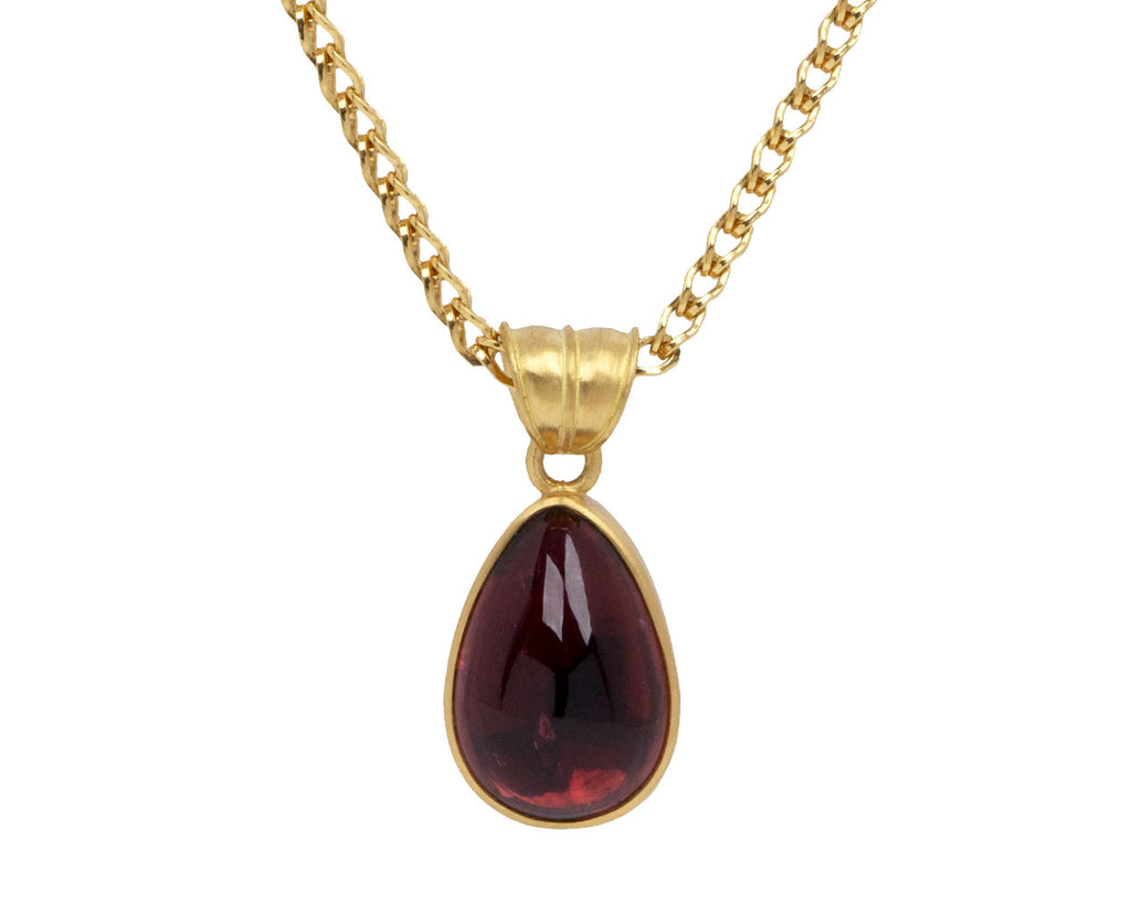 Medium Pink Tourmaline Tear Pendant ONLY
