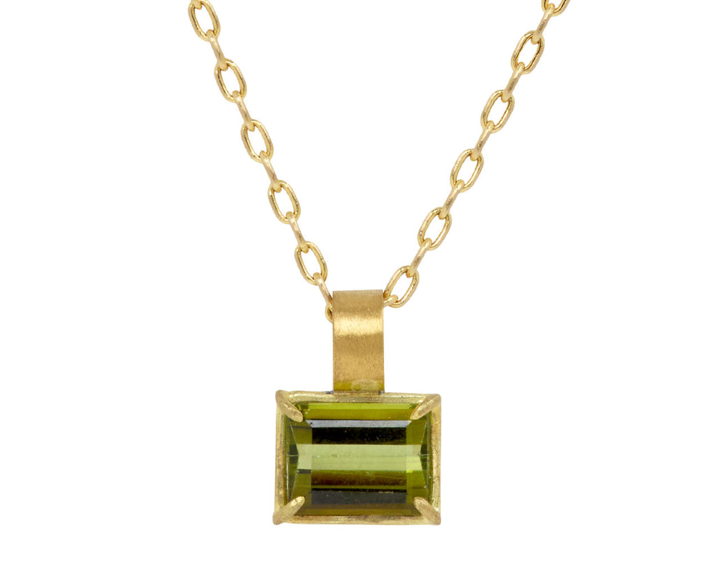 Green Tourmaline Mini Gem Pendant ONLY