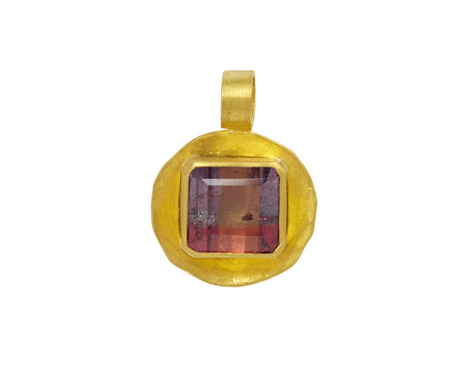 Pink Tourmaline Charm Pendant ONLY