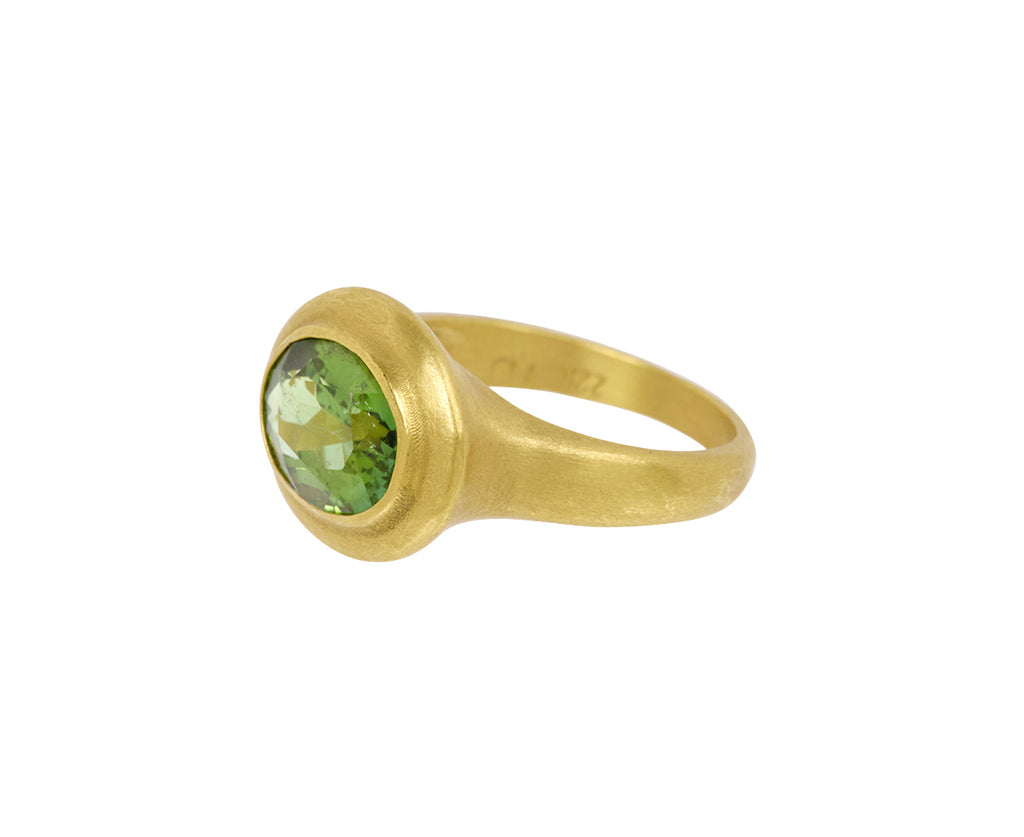 Rosanne Pugliese Green Tourmaline Ring - Side View