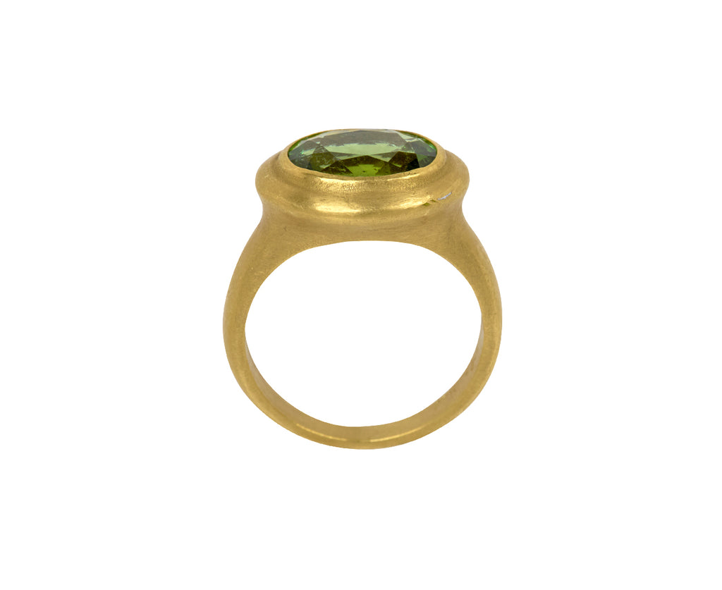 Rosanne Pugliese Green Tourmaline Ring - Top Down View