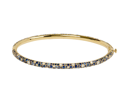 Renna Diamond and Sapphire Tidepool Bangle Bracelet