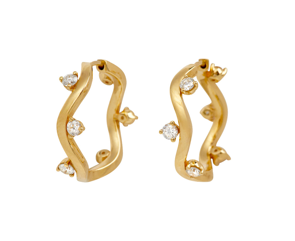 Diamond Constellation Hoop Earrings