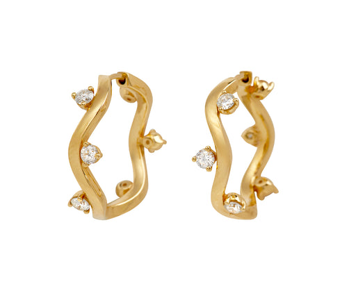 Diamond Constellation Hoop Earrings