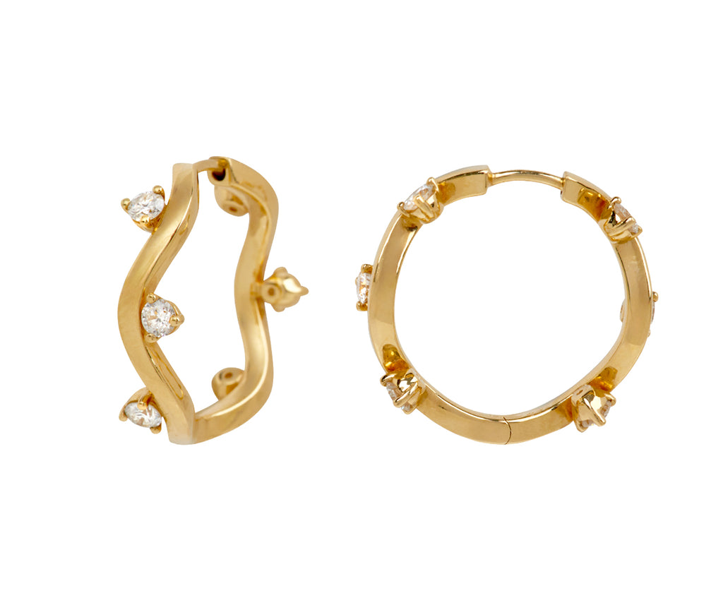 Diamond Constellation Hoop Earrings