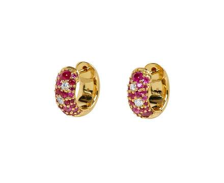 Renna Ruby Tidepool Hoop Earrings