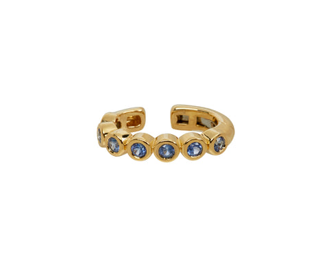 Sapphire Bubble Ear Cuff