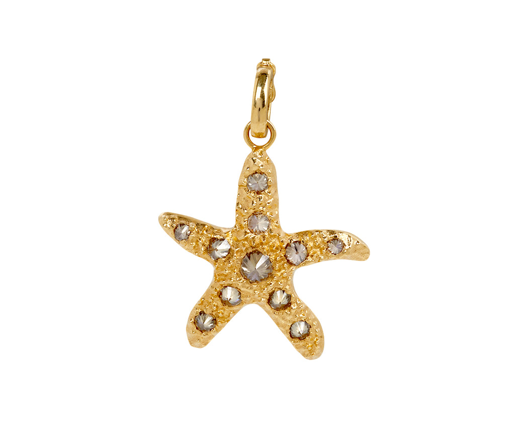 Champagne Diamond Starfish Pendant ONLY