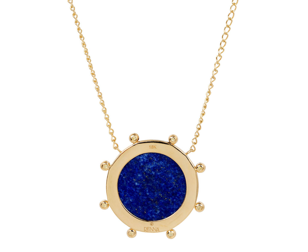 Yellow Sapphire and Lapis Sagittarius Necklace