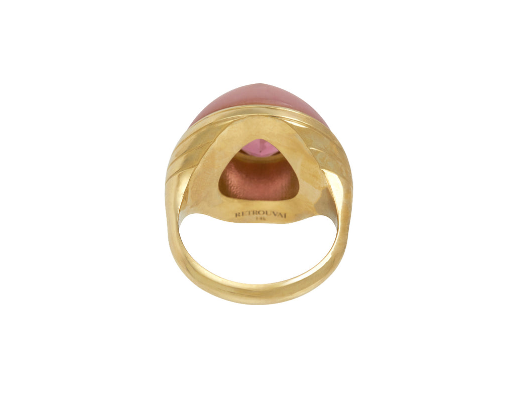 Pink Opal and Pink Tourmaline Petite Lollipop Ring