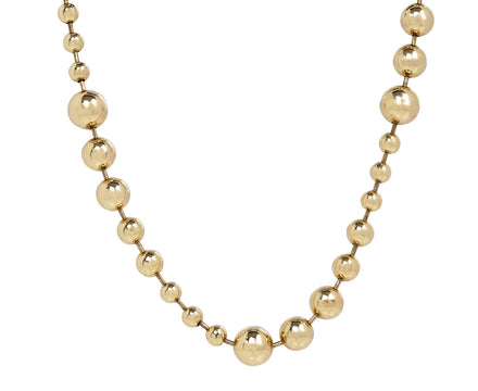 Cascading Domino Ball Chain Necklace