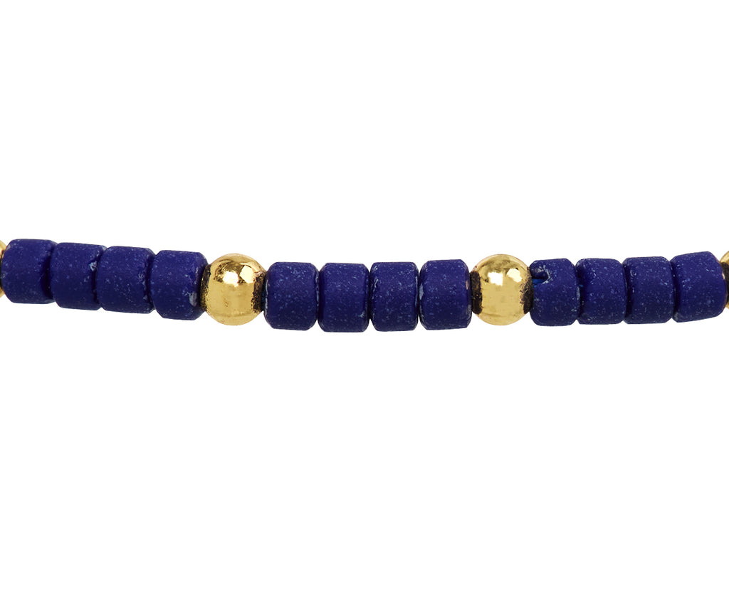 Tai Lapis Beaded Bracelet - Closeup