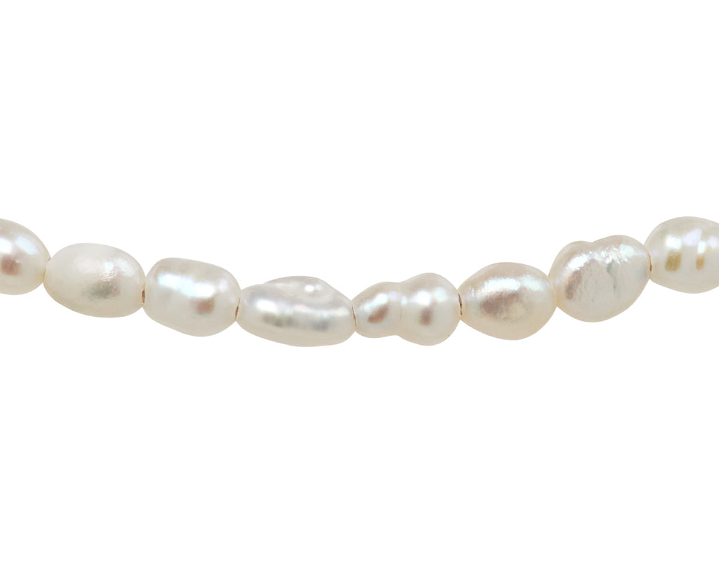Tai White Freshwater Pearl Bracelet - Closeup