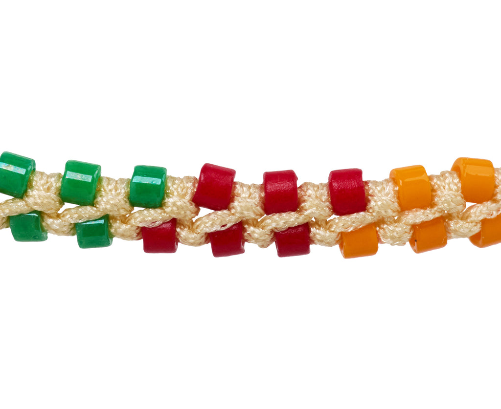 Tai Brightly Color Beaded Bracelet - Closeup