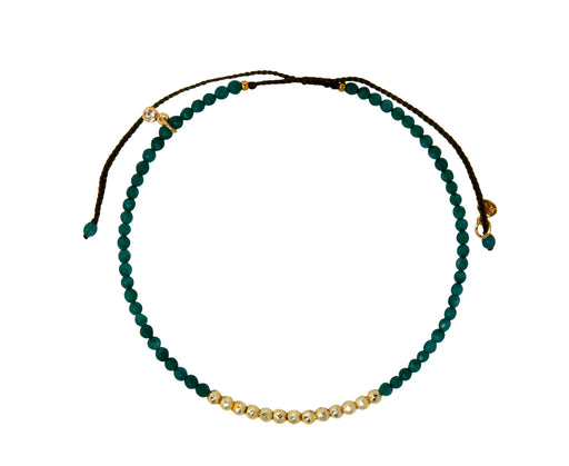 Tai Green Agate Beaded Bracelet