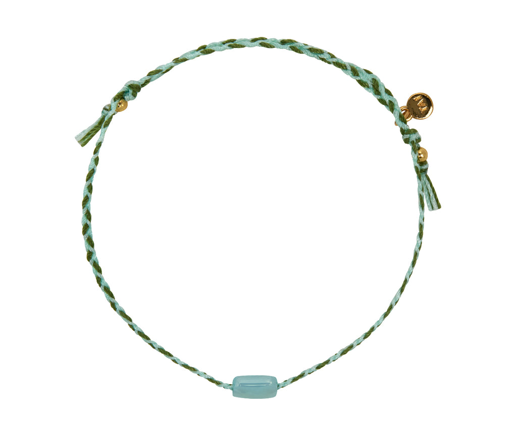 Tai Glass Bead Charm Bracelet