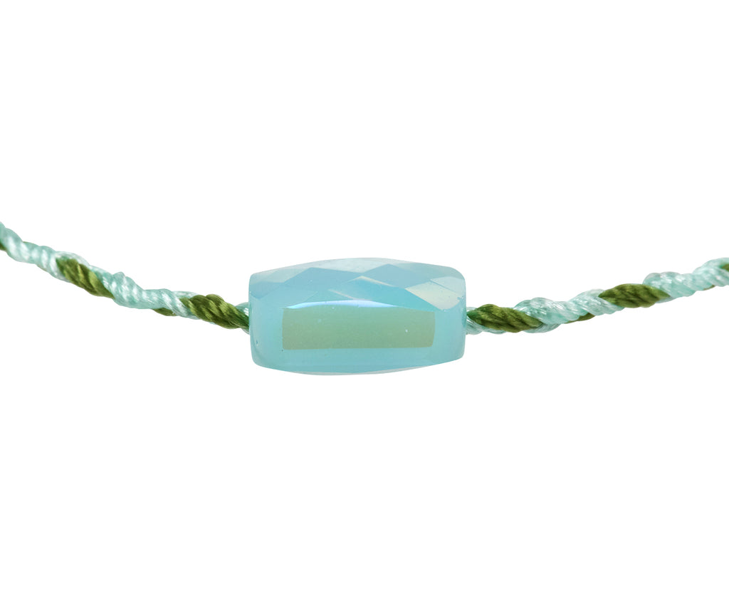 Tai Glass Bead Charm Bracelet - Closeup