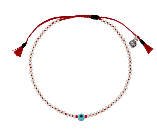 Tai Evil Eye and Pearl Beaded Bracelet