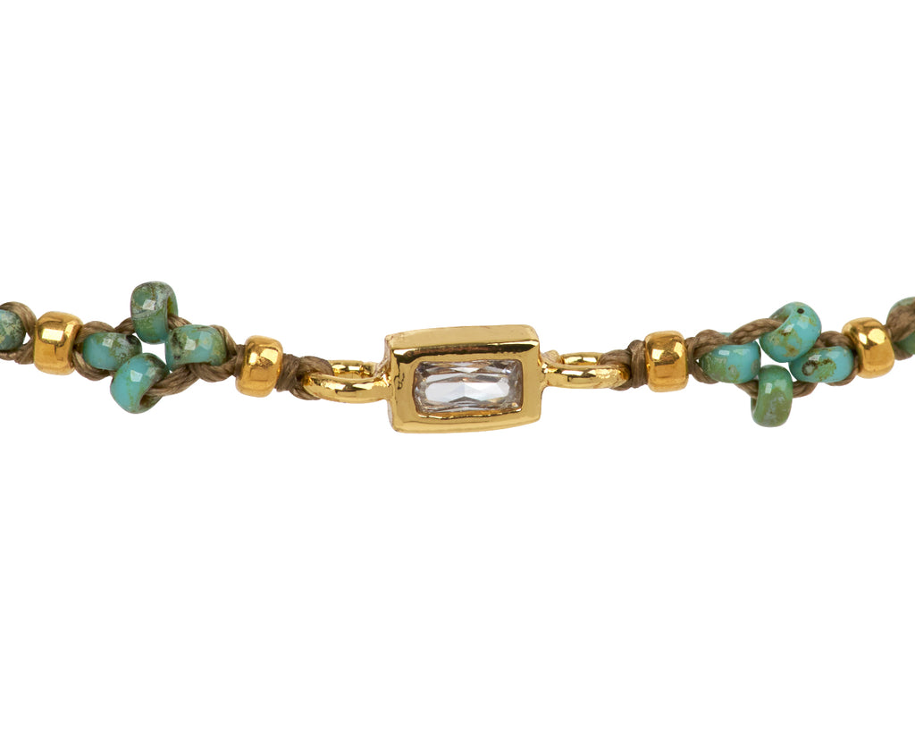Tiny Turquoise Beaded Bracelet
