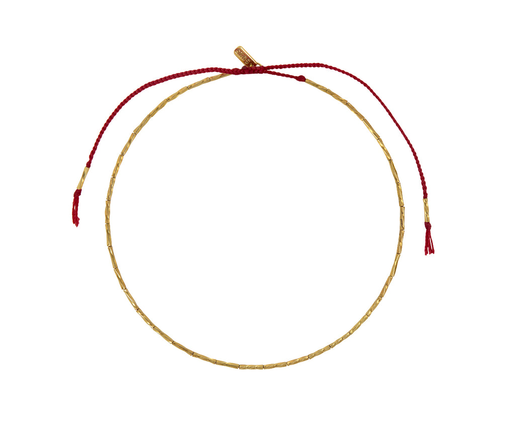 Tai Twisted Gold Vermeil Beaded Bracelet