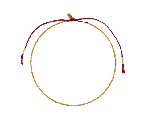 Tai Twisted Gold Vermeil Beaded Bracelet