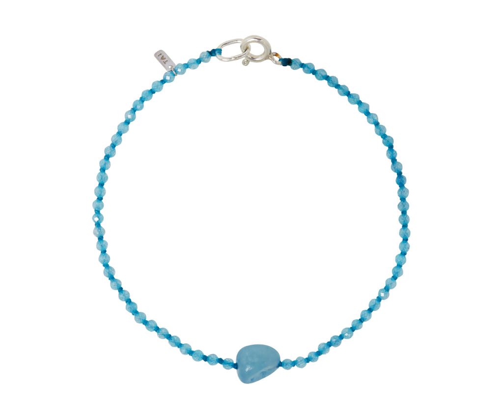Tai Aquamarine Beaded Bracelet