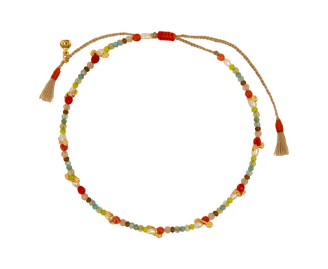 Tai Multi Gem Beaded Charm Bracelet