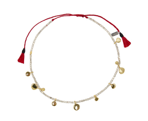 Tai Gold Disc Beaded Bracelet