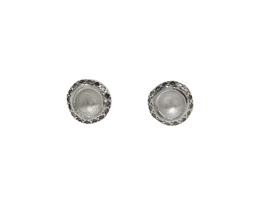 Rosa Maria Cognac Diamond Bo Bershka Stud Earrings