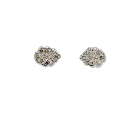 Rosa Maria Cognac Diamond Bo Shiran Stud Earrings