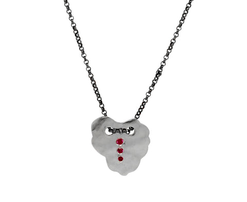 Rosa Maria Ruby PE Nabiz Pendant Necklace
