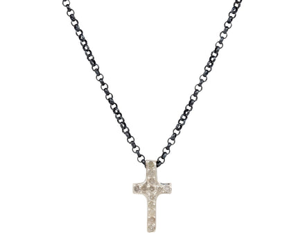 Rosa Maria Diamond Cross Pendant Necklace
