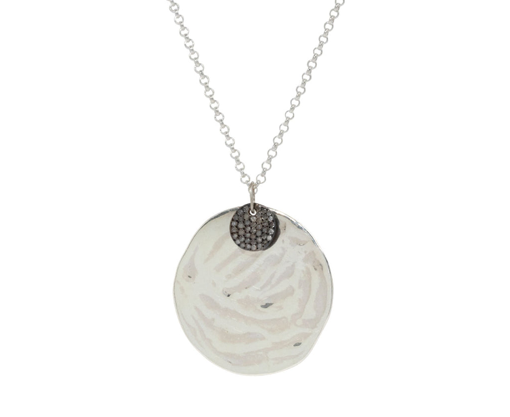 Rosa Maria Diamond Saturn and Jupiter Pendant Necklace