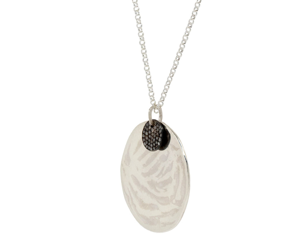 Rosa Maria Diamond Saturn and Jupiter Pendant Necklace - Side View