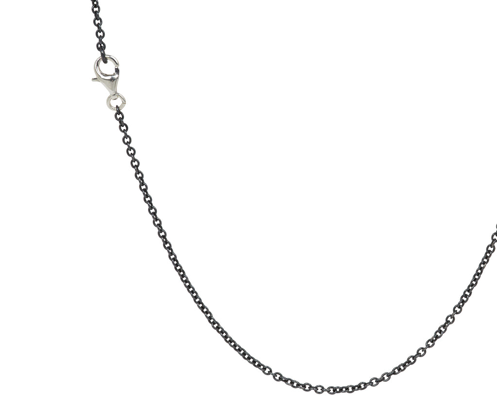 Rosa Maria Smoky Quartz and Icy Grey Diamond Pendant Necklace - Closure
