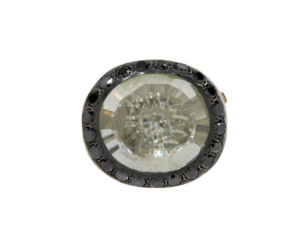 rosa maria ロザマリア　ブラックダイヤモンド　リング Rosa Maria Black Diamond and Prasiolite Verone Ring
