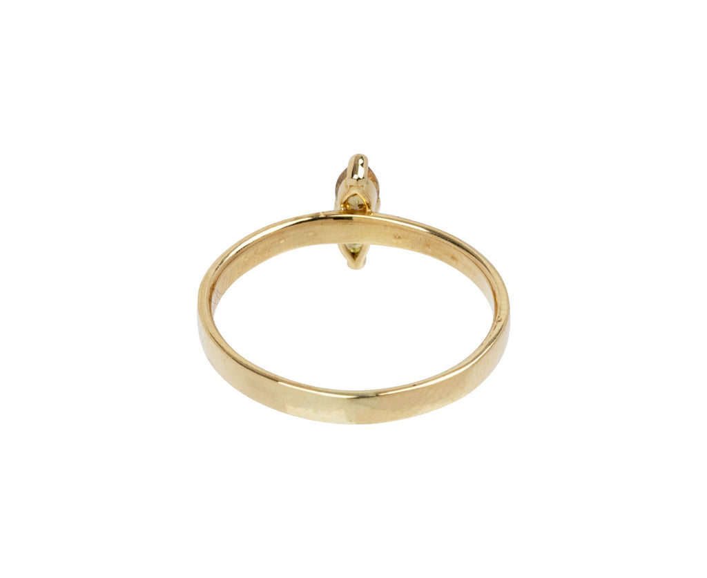 Small Double Yellow Diamond Solitaire Ring