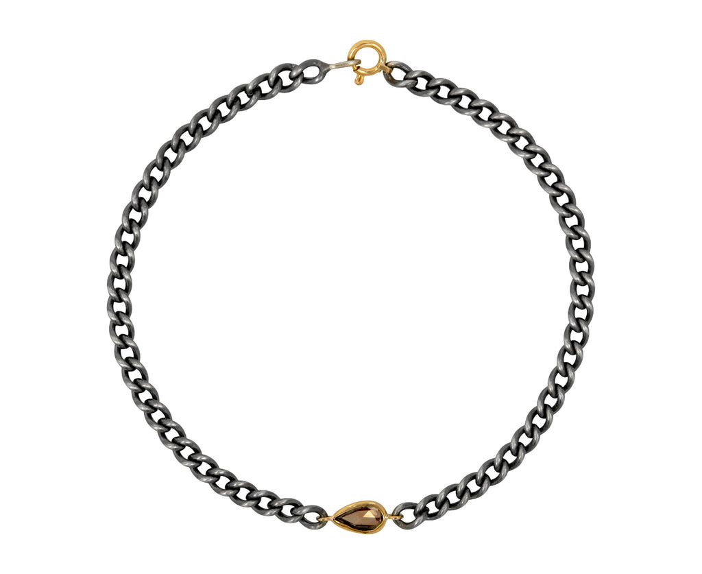 Rusty Thought Silver and Diamond Bracelet